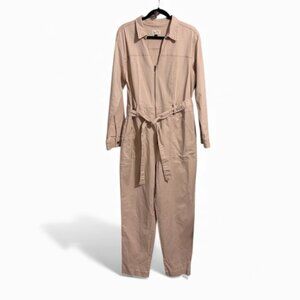 NWT! Universal Thread Pink Denim Jeans Long Sleeve Utility Jumpsuit Boilersuit